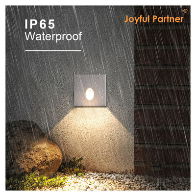 ไฟ LED แบบฝังสำหรับขั้นบันไดและผนัง 3W AC220V อลูมิเนียมหล่อขึ้นรูปสีขาว IP65