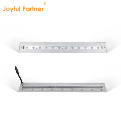 ไฟเส้นใต้น้ำ DC12V สแตนเลส 316 DMX 512 RGB 12W 24W ความยาว 628 มม. สำหรับน้ำตก